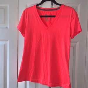 Neon pink Nike dri fit top